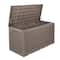Honey Can Do 100gal Brown Wicker Resin Deck Box
